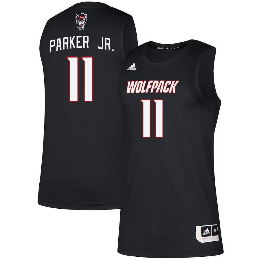 Men #11 Dennis Parker Jr. NC State Wolfpack College Basketball Jerseys Stitched Sale-Black